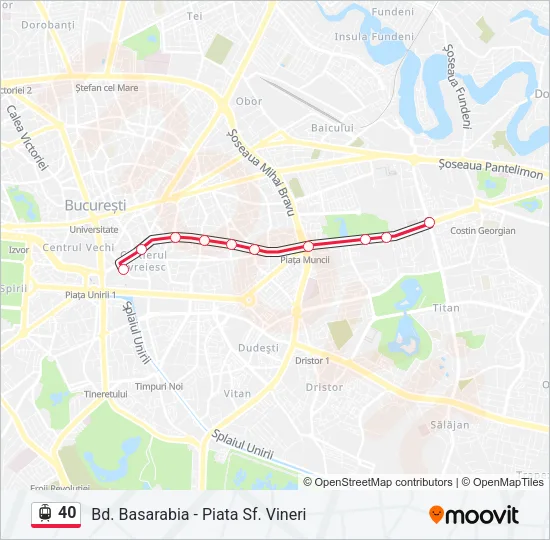 40 Tram Line Map
