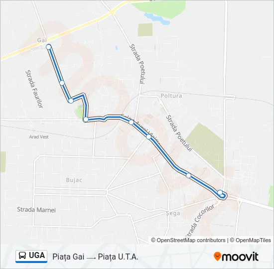 UGA Bus Line Map