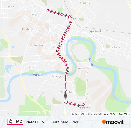 TMC Light Rail Line Map