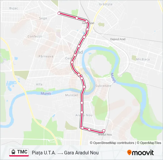 TMC Light Rail Line Map