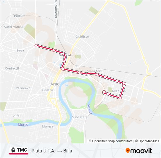 TMC Light Rail Line Map