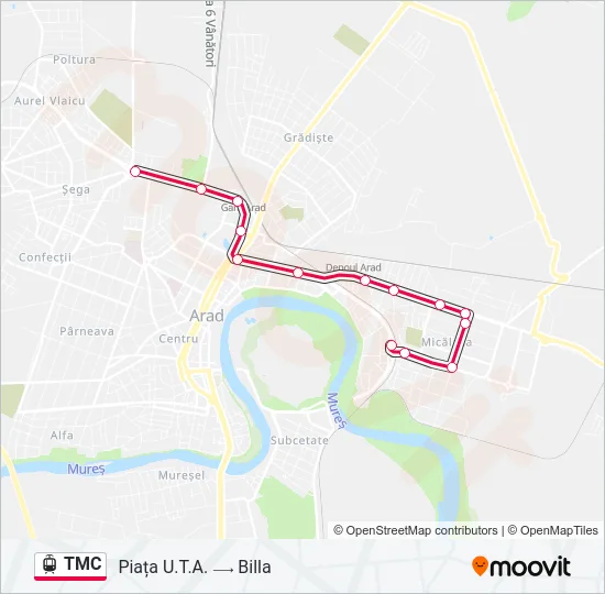 TMC Light Rail Line Map