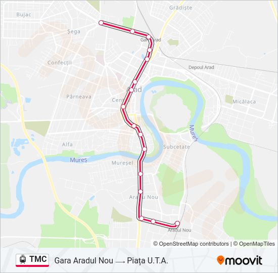 TMC Light Rail Line Map
