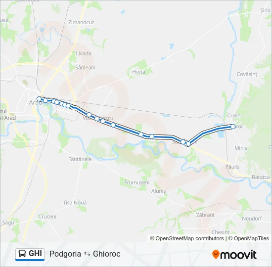 GHI Bus Line Map