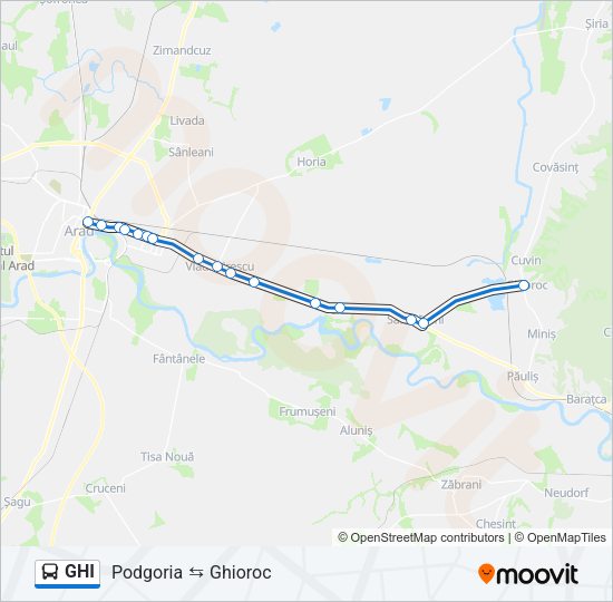 GHI Bus Line Map