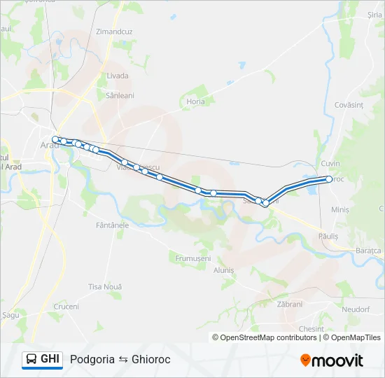 GHI Bus Line Map
