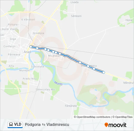VLD Bus Line Map