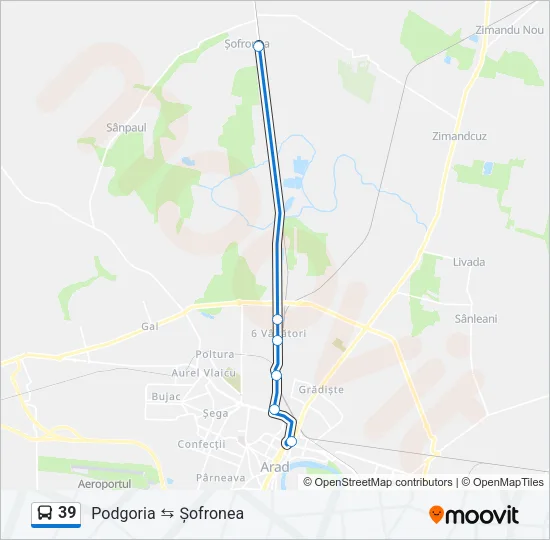 39 Bus Line Map