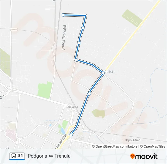 31 Bus Line Map