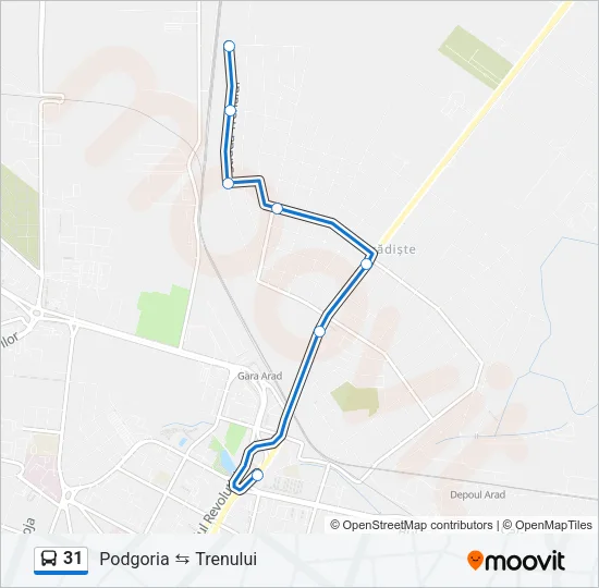 31 Bus Line Map