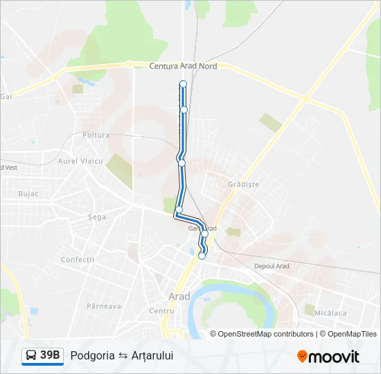 39B Bus Line Map