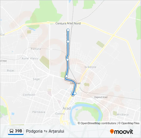 39B Bus Line Map