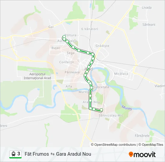 3 Light Rail Line Map