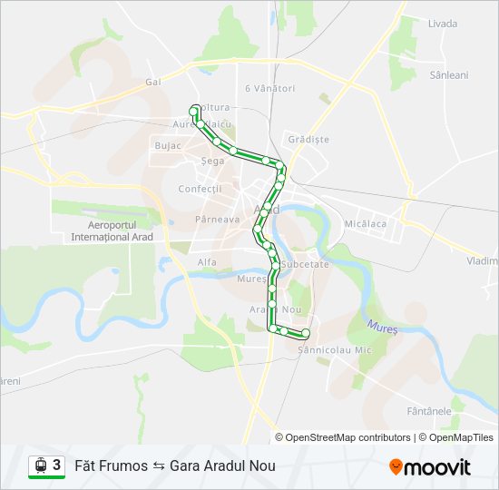 3 Light Rail Line Map