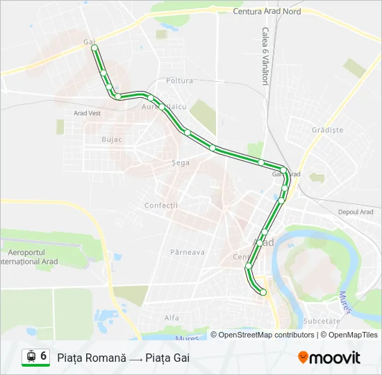 6 Light Rail Line Map