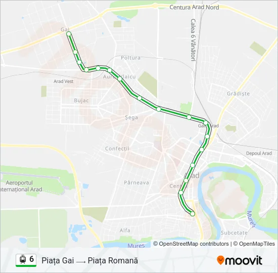 6 Light Rail Line Map