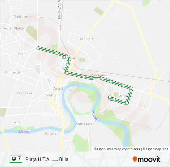 7 Light Rail Line Map