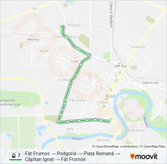 7 Light Rail Line Map
