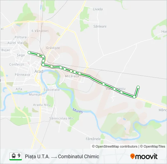 9 Light Rail Line Map