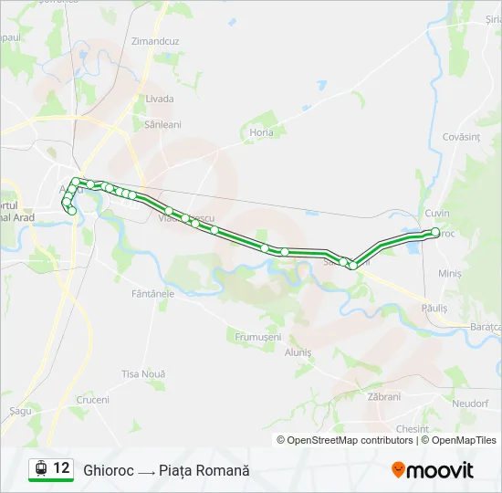 12 Light Rail Line Map