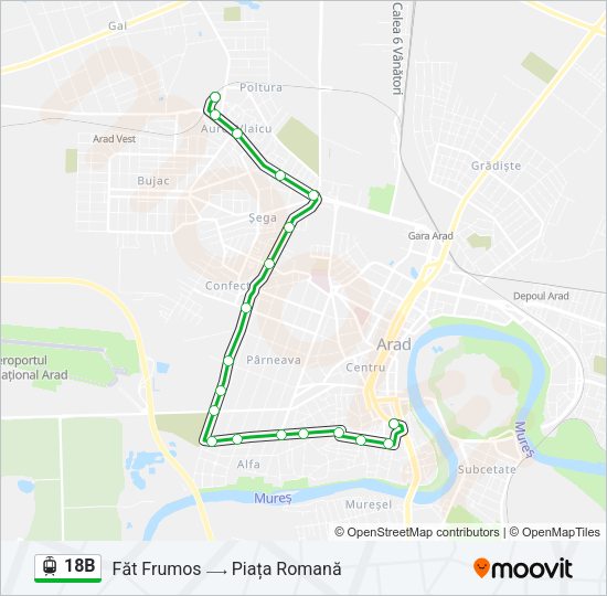 18B Light Rail Line Map
