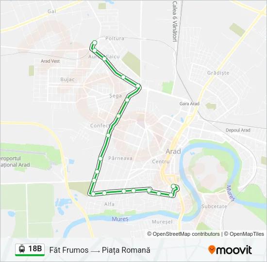 18B Light Rail Line Map