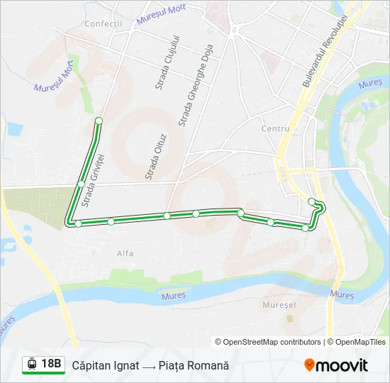 18B Light Rail Line Map