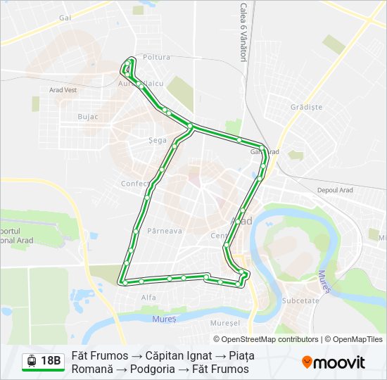 18B Light Rail Line Map