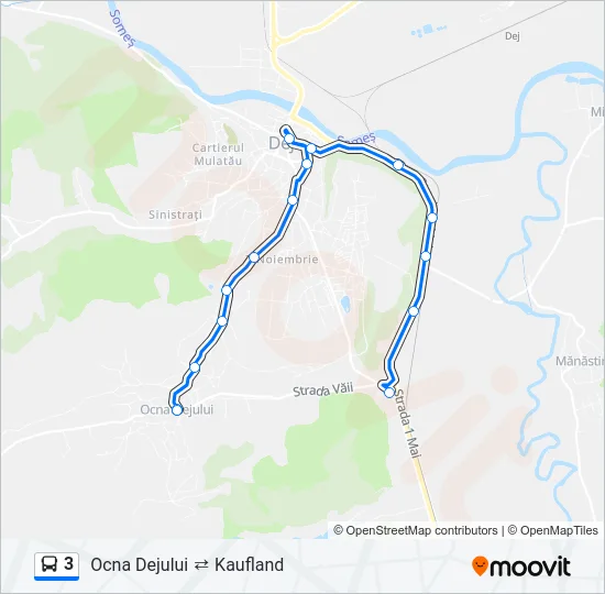 3 Bus Line Map