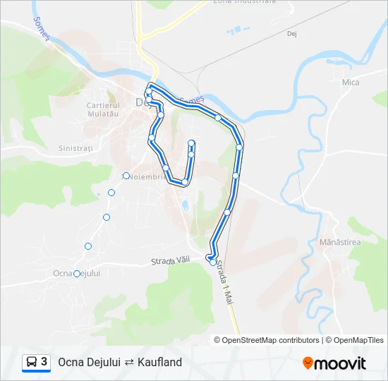 3 Bus Line Map