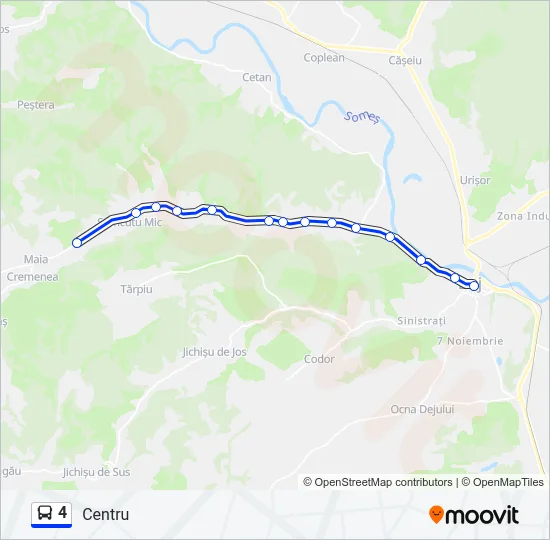 4 Bus Line Map