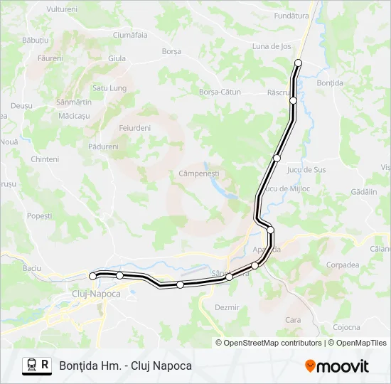 R Train Line Map