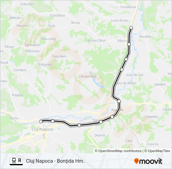 R Train Line Map