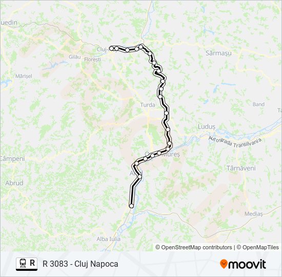 R train Line Map