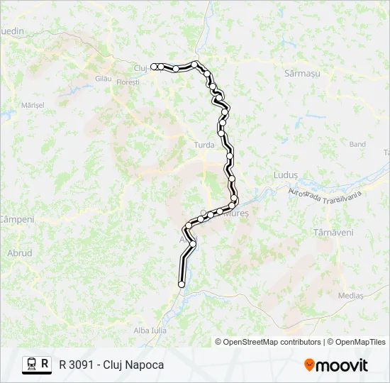 R Train Line Map