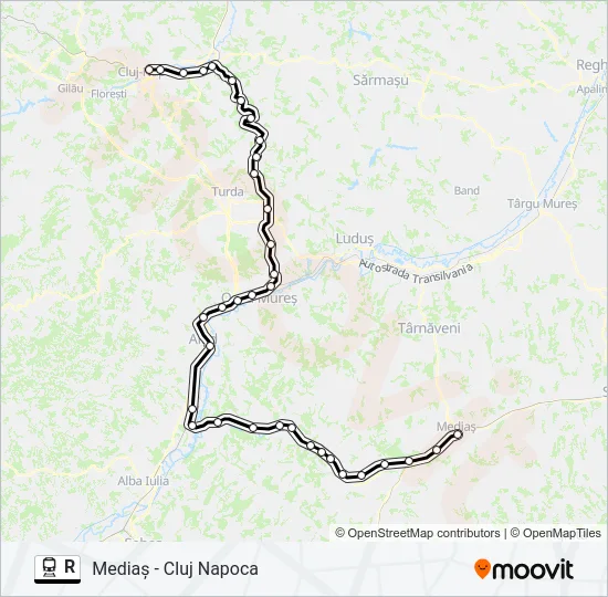 R Train Line Map