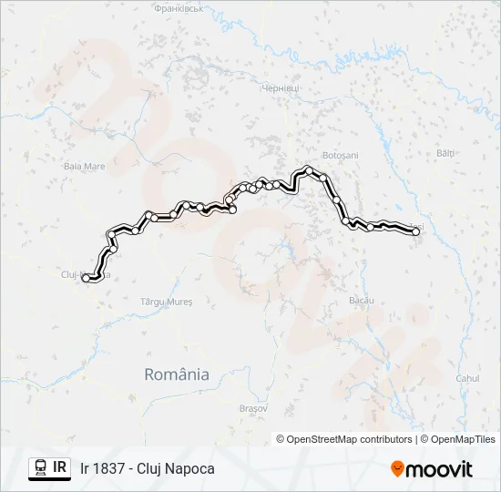 IR Train Line Map
