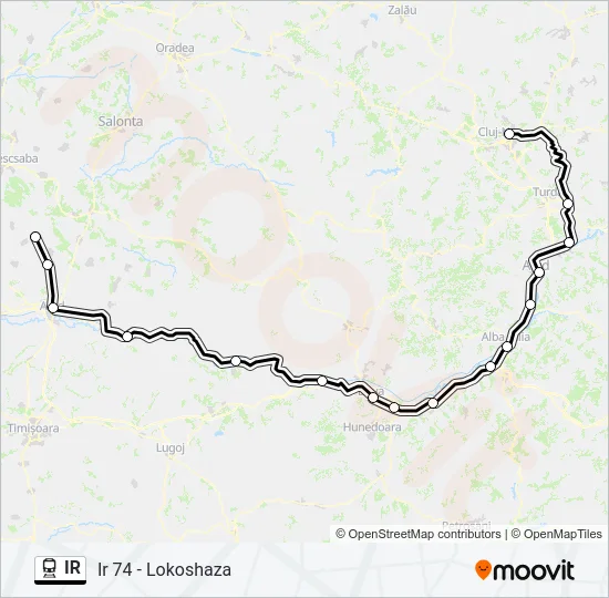IR Train Line Map