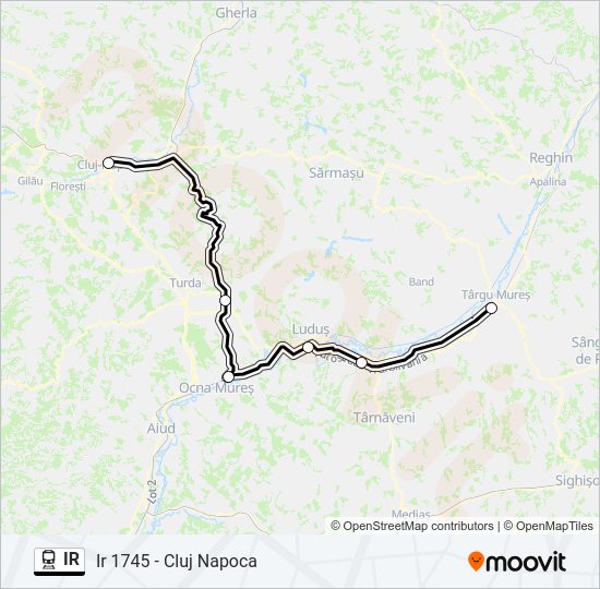 IR Train Line Map