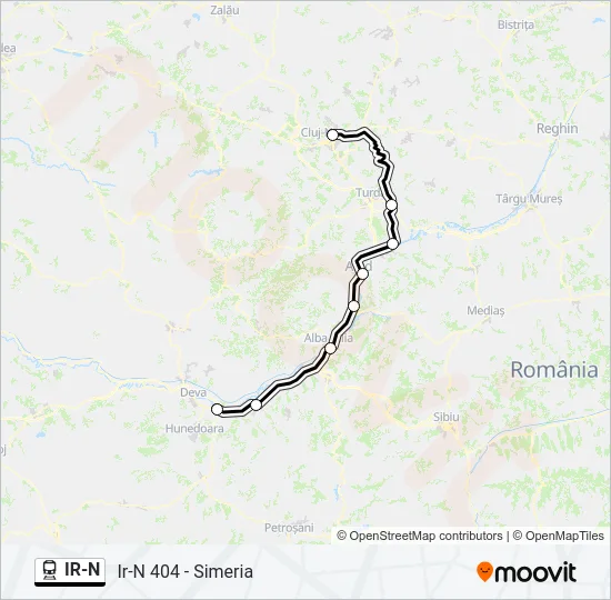 IR-N Train Line Map
