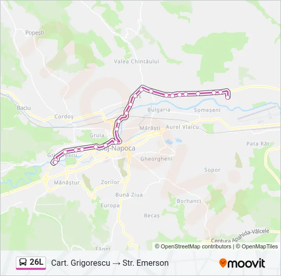 26L Bus Line Map