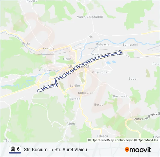 6 Trolleybus Line Map