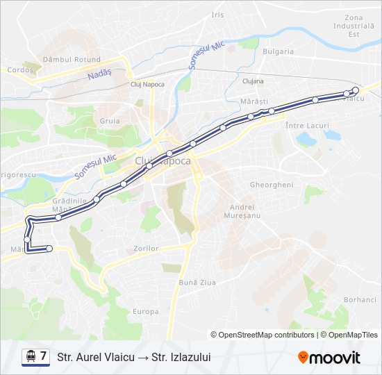 7 Trolleybus Line Map
