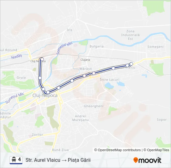 4 Trolleybus Line Map