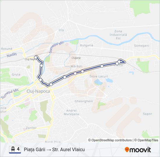 4 Trolleybus Line Map