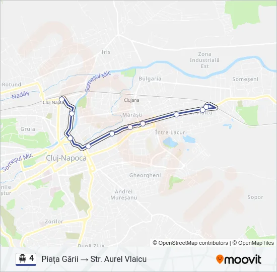 4 Trolleybus Line Map