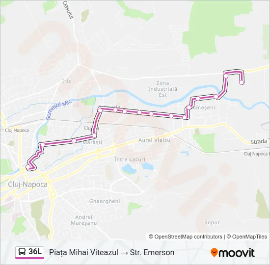 36L Bus Line Map