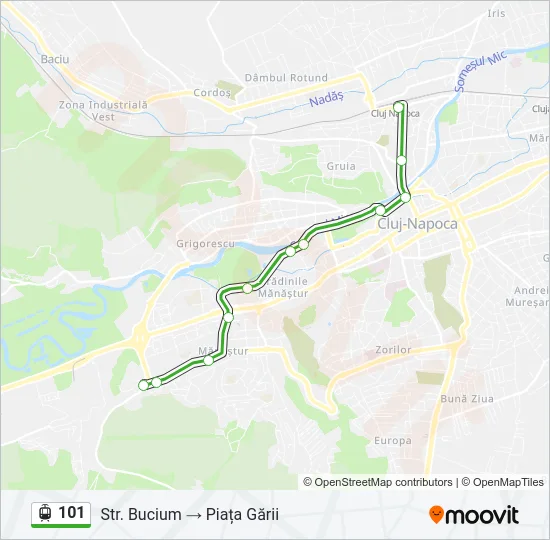 101 Light Rail Line Map