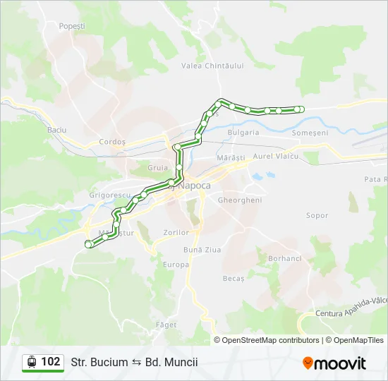102 Light Rail Line Map