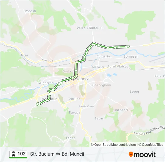 102 Light Rail Line Map